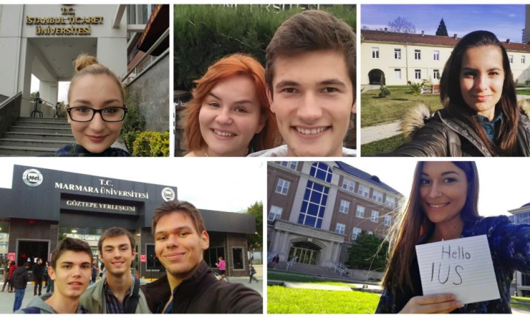 IUS Students on student exchanges around the world
